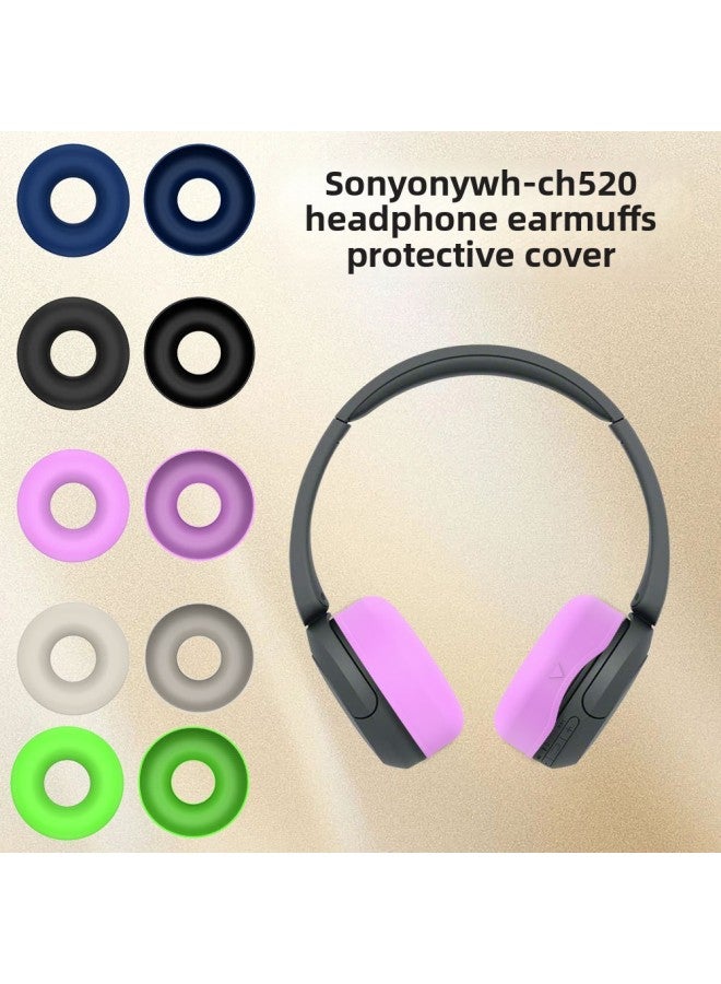 Loquat Suitable For SonyFor SonyWH-CH520 Headset Earmuff Protective Cover Earphone Dust Cover Accessories Drop-proof-Color:Luminous Green-Model:T14  - Image 2