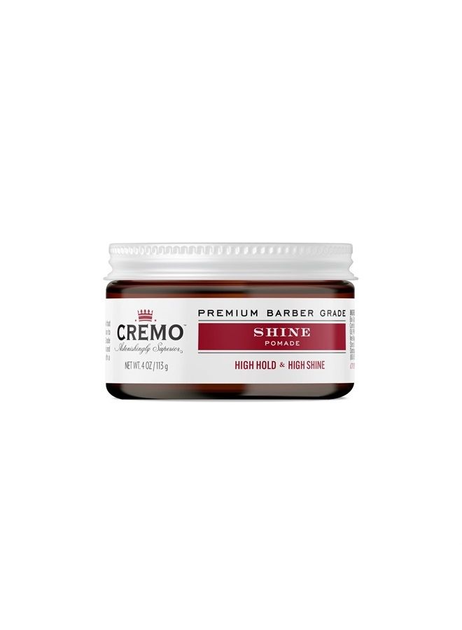 cremo Premium Barber Grade Hair Styling Shine Pomade, High Hold & Shine, 4 Oz - Image 5