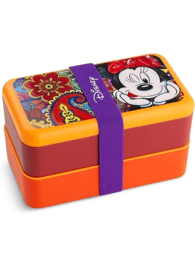 EGAN Disney Forever & Ever Minnie Mouse Lunch Box 18x10 CM – Premium Polypropylene Food Container - Image 1