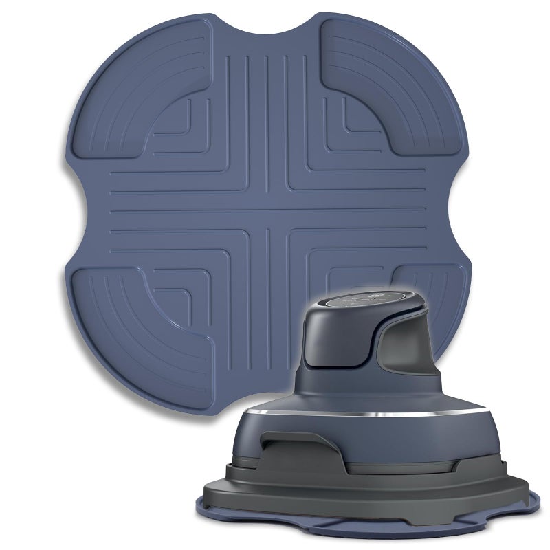 Palksky Air Fryer Trivets Silicone for Ninja Crispi Hot Pads Potholders for Ninja Crispi Airfryer Accessories Portable Glass Air Fryer Cooking System Holder Kitchen Aid Dark Gray