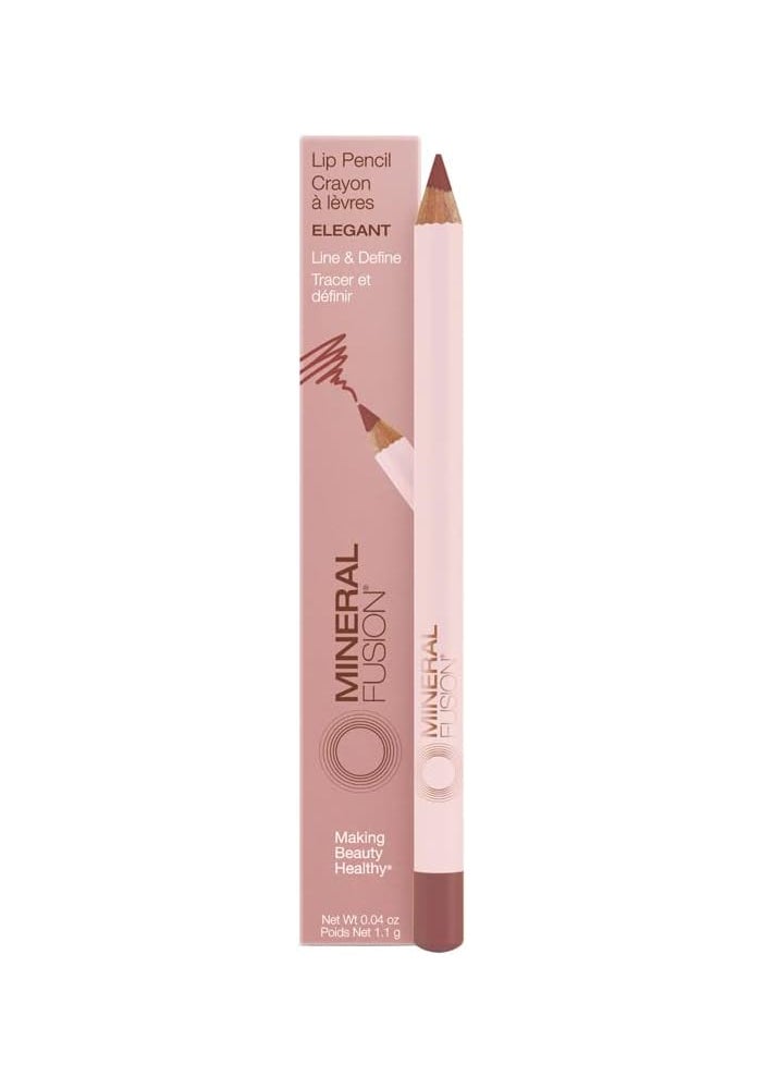 Mineral Fusion Lip Pencil in Elegant - Creamy Lip Liner for Definition and Fullness - Image 1