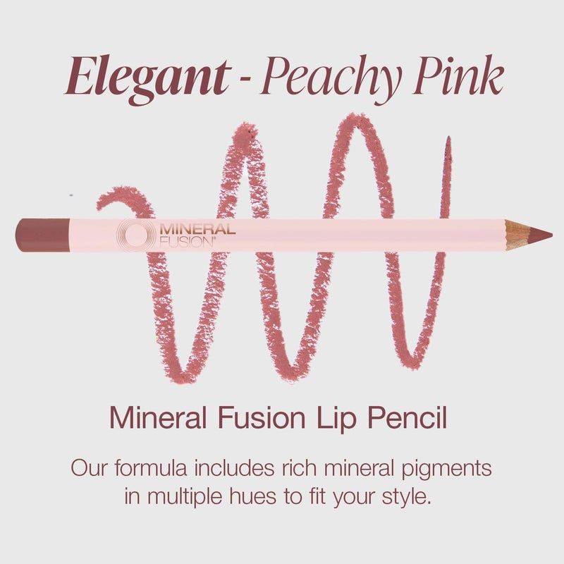 Mineral Fusion Lip Pencil in Elegant - Creamy Lip Liner for Definition and Fullness - Image 3