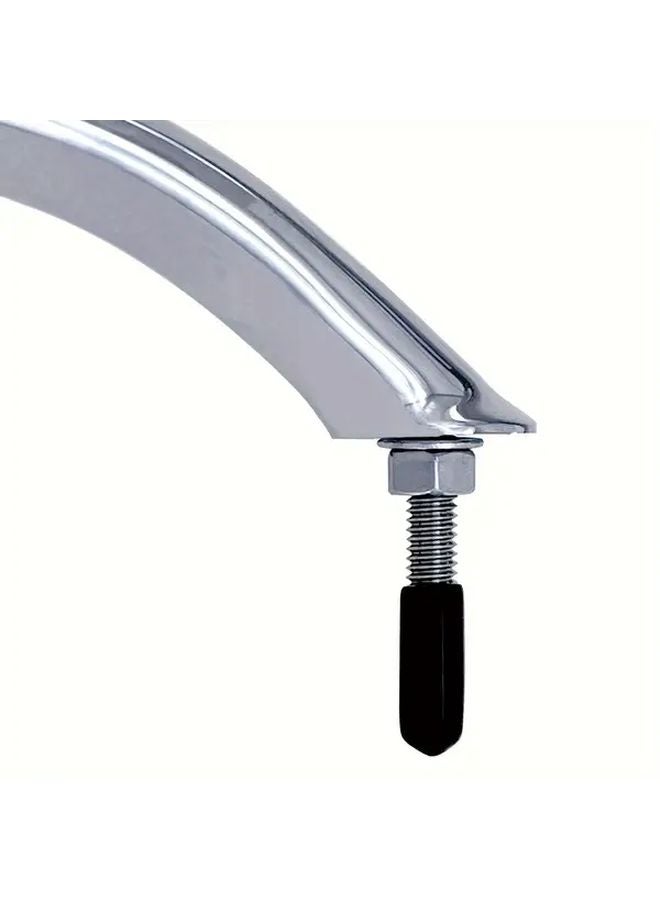 Marine Grade 316 Stainless Steel Gate Handle Set 8 Inch Polished With Installation Hardware - Image 5