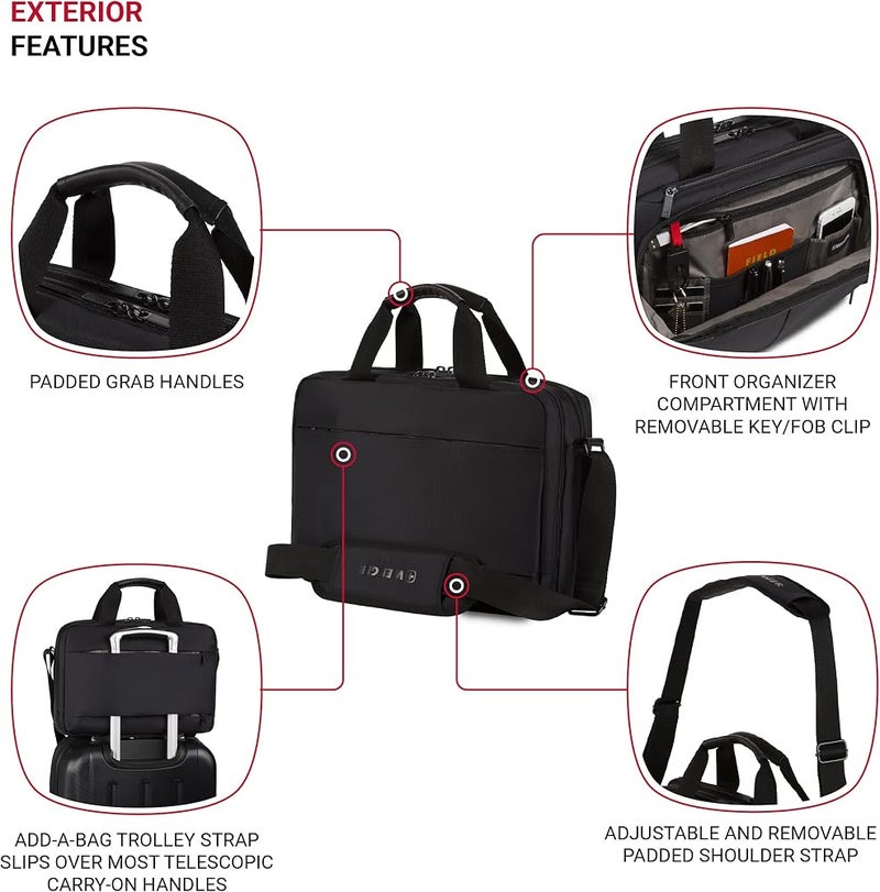Wenger Source Padded Document Organizer & 14-Inch Laptop Bag, 3.1 x 9.8 x 15.3 - Image 3