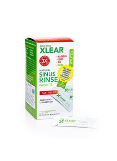 Xlear Nasal Rinse Refill Packets, Natural Saline Neti Pot Sinus Rinse with Xylitol, Fast Sinus Pressure and Congestion Relief, 50 Packets (Pack of 2)  - Image 1