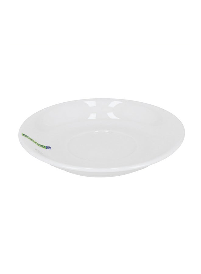 Royalford Magnesia Porcelain Dinner Plate White 32x28x16cm - Image 2