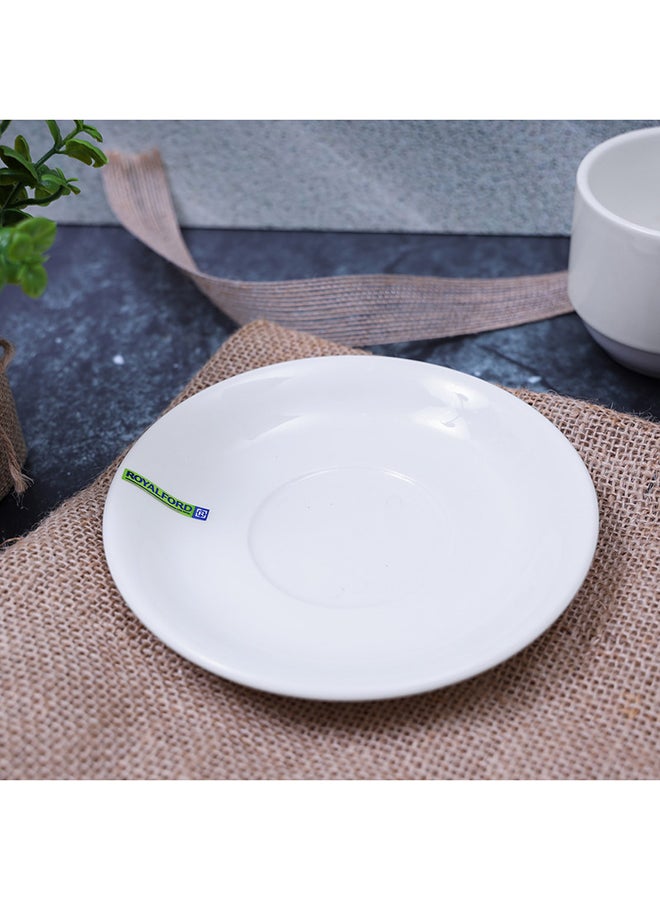 Royalford Magnesia Porcelain Dinner Plate White 32x28x16cm - Image 3