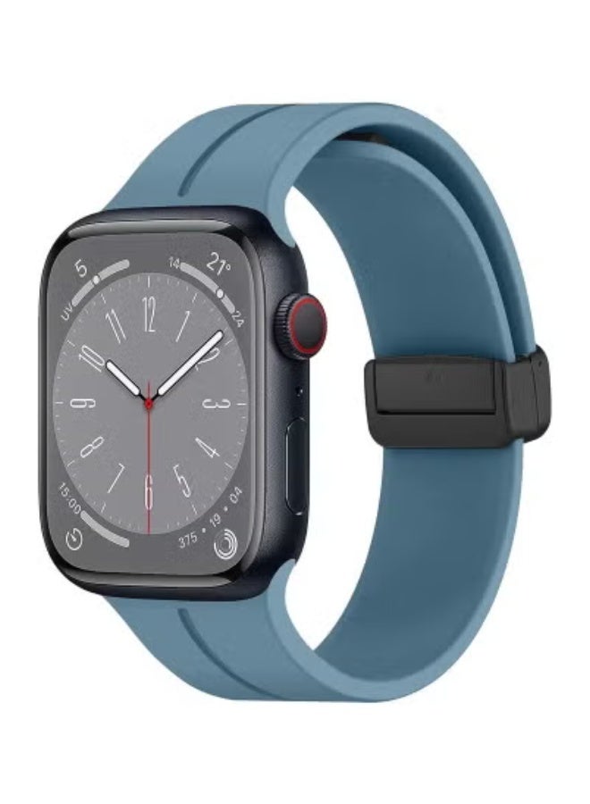 Apple Watch Band 45mm 49mm – Quick Release Soft Silicone Sport Strap for Men and Women – Magnetic Folding Clasp for Secure Fit – Skin-Friendly, Sweat-Resistant, and Durable Replacement Watch Band – Ideal for Apple Watch Series 7, 8, 9, Ultra, Ultra 2 – Perfect for Fitness, Outdoor Activities, and Everyday Wear