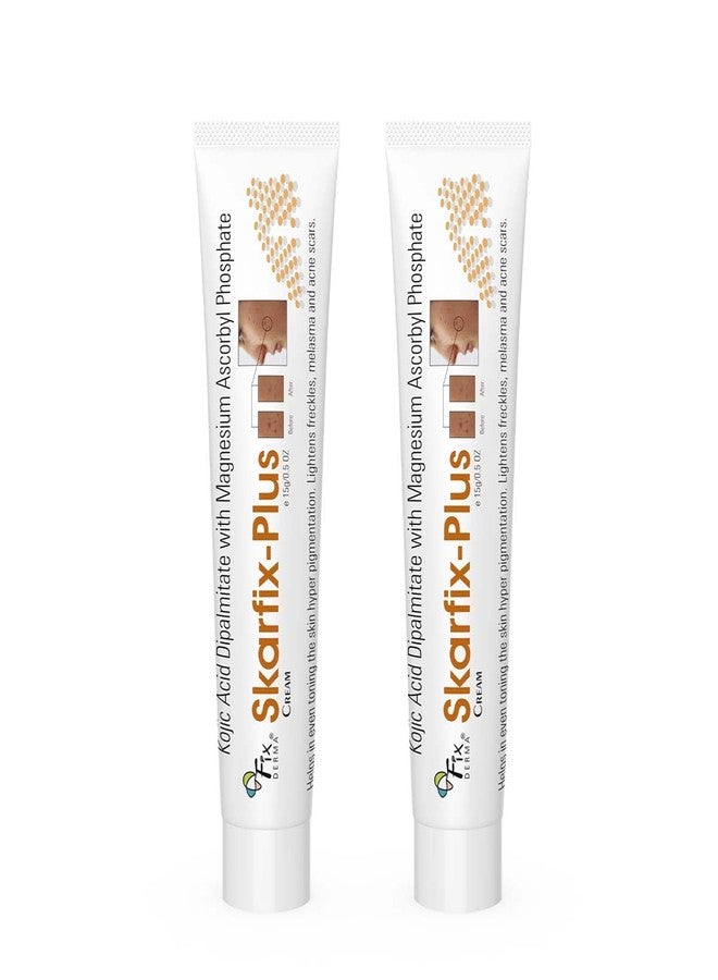Fixderma 2% Kojic Acid + 1% Arbutin Skarfix-Plus Scar Removal Cream | Hyperpigmentation Removal Cream and Acne Scars Removal Cream | Helps to Reduce Melasma- 15gm (Pack of 2) - Image 1