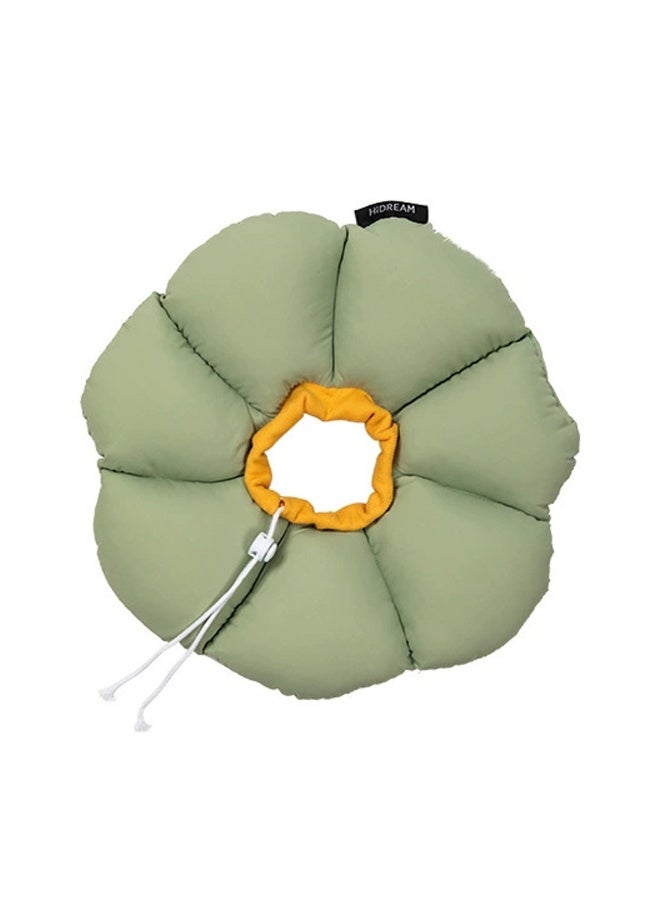 ILovhaprty Green Flower Cat Cone Collar, Cute Waterproof Cat Recovery Collar, Anti-Bite Lick Wound Healing Safety Elizabethan e Collar for Cats All-Season Style for Cats weighing 2.5-5kg - Image 4