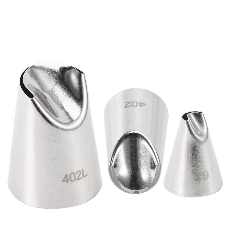 3Pcs Kitchen Stainless Steel Pastry Decorating Nozzles Cookies Biscuits Cake Baking Decoration - Image 5