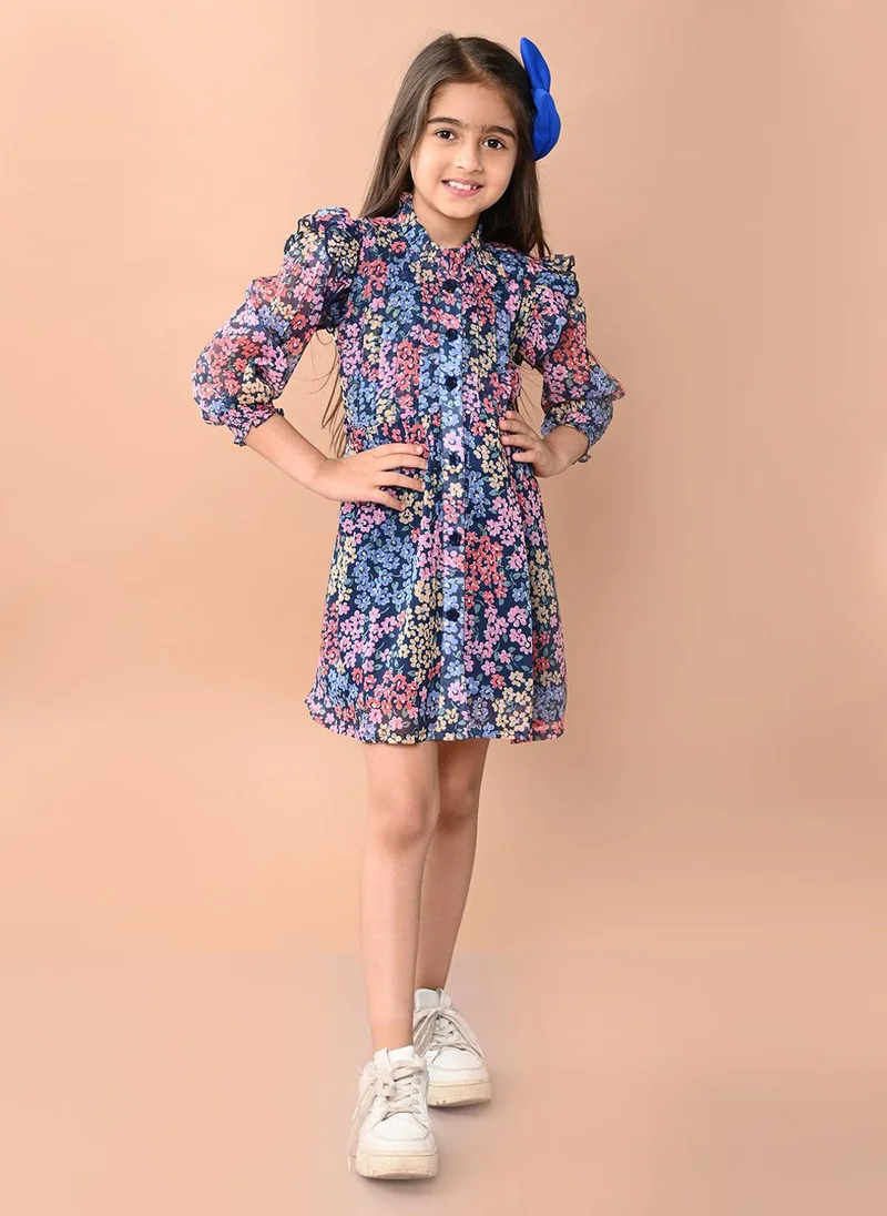 LILPICKS Printed Fit n Flare Dress