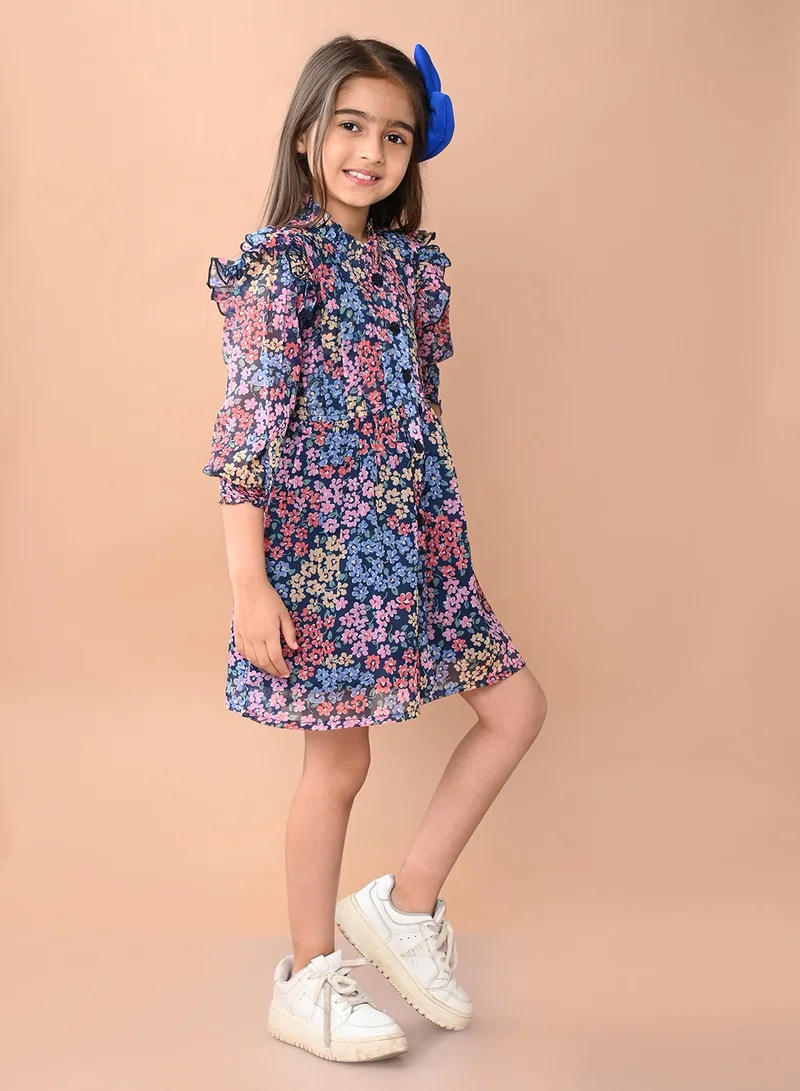 LILPICKS Printed Fit n Flare Dress