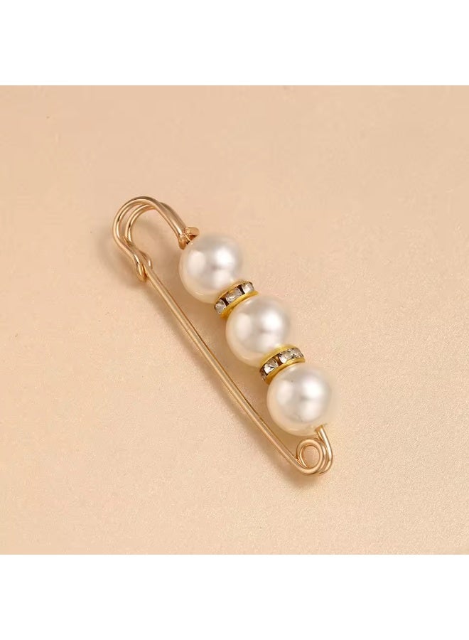 جود باي ثلاث قطع من بروش حريمي دبوس كبير معدني لؤلؤلي - Image 2