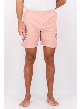 adidas Originals Men Brand Logo Board Shorts, Pink  - Image 1