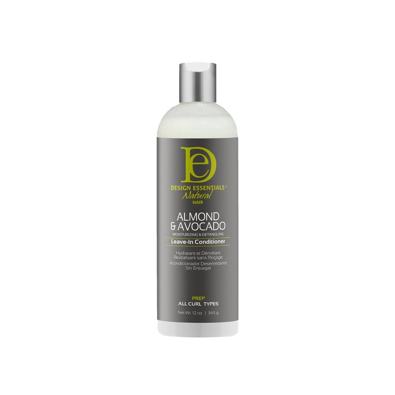 Design Essentials Natural Almond & Avocado, Moisturizing & Detangling Leave-In Conditioner, 12 Ounce - Image 1