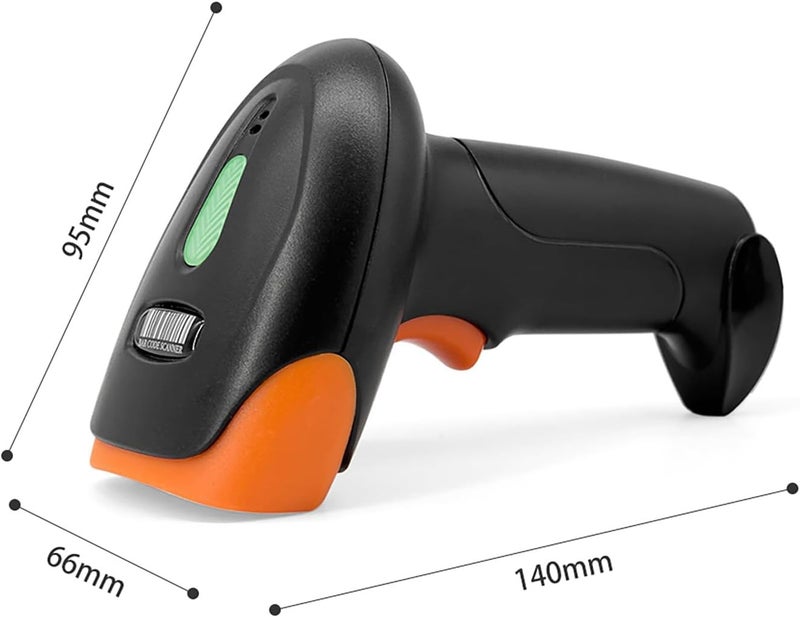 ماسح باركود، ماسح رموز QR ثنائي الأبعاد مزود بواجهة USB لكاشيري المتاجر السوبرماركت والمدفوعات المحمولة وإدارة المخزون (USB & 2.4G & BT) - Image 4
