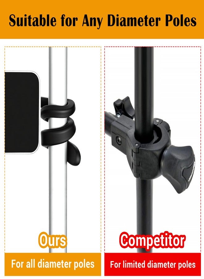 Sibba Stroller Phone Holder, Flexible Universal Cell Phone Mount with Adjustable Clamp for Treadmill Shopping Cart Bike Bedside, Hands-Free Stand 360 Rotation - Image 5