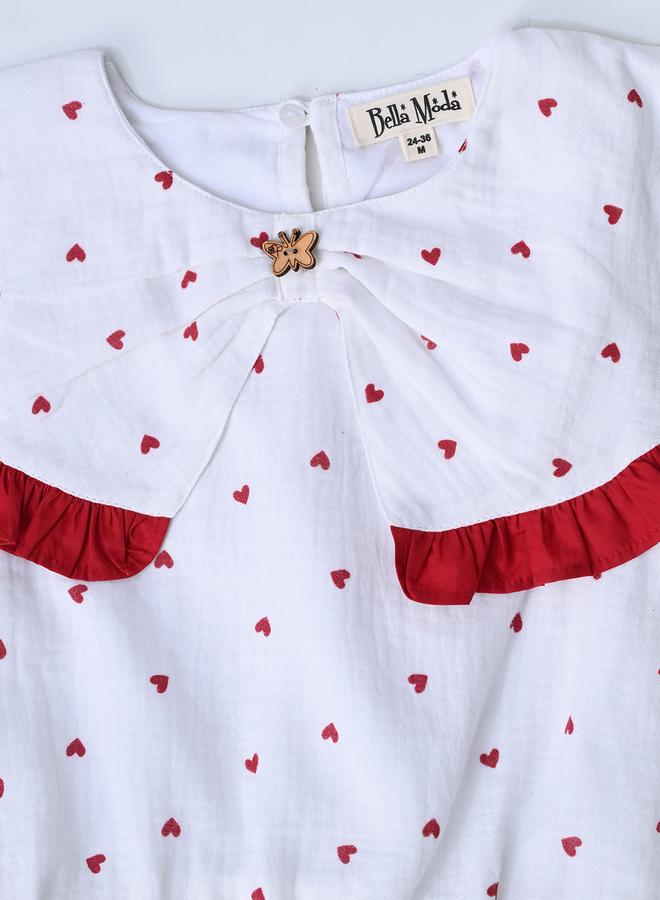 BELLA MODA BELLA MODA Printed Ruffled Detail Sleeveless Top and Shorts Set  - Image 4