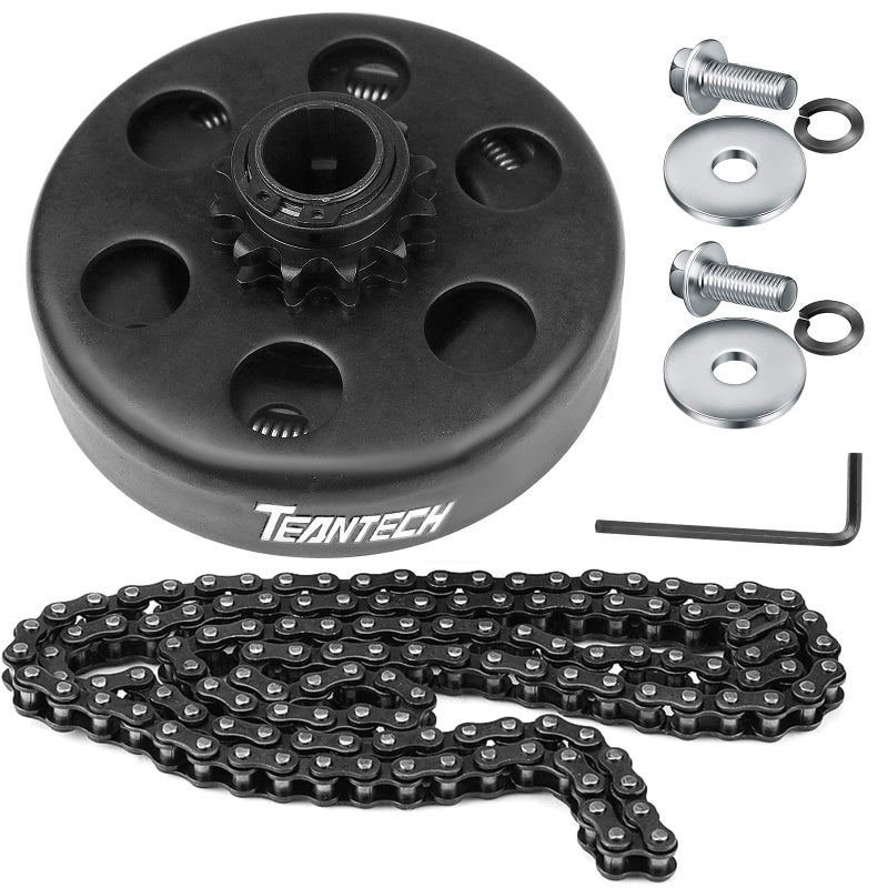 Go Kart Clutch 34 Bore 10T with 40 41 420 Chain for Go Kart Minibike YerfDog karts with Tecumseh