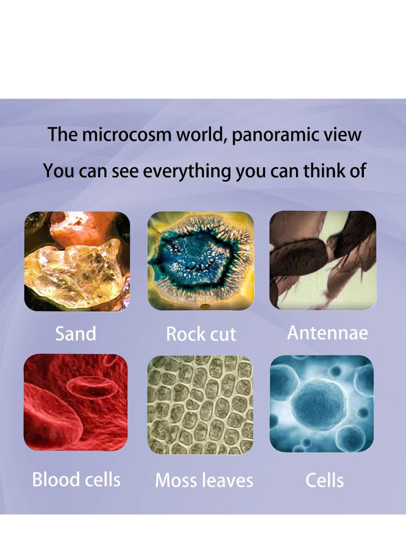 Generic Portable Digital Microscope for Kids - HD Photo & Video Recording, Biology Experiment Observation Educational Toy (White - No Memory Card)  - Image 3