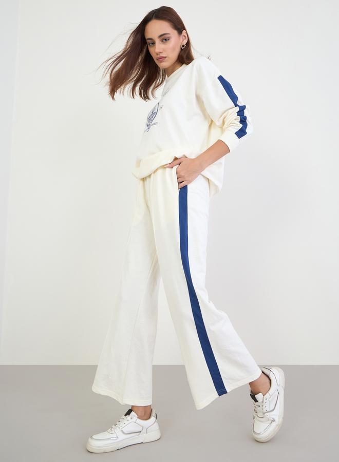 ستايلي طقم سويت شيرت واسع بطول عادي مع جوغر - Image 1