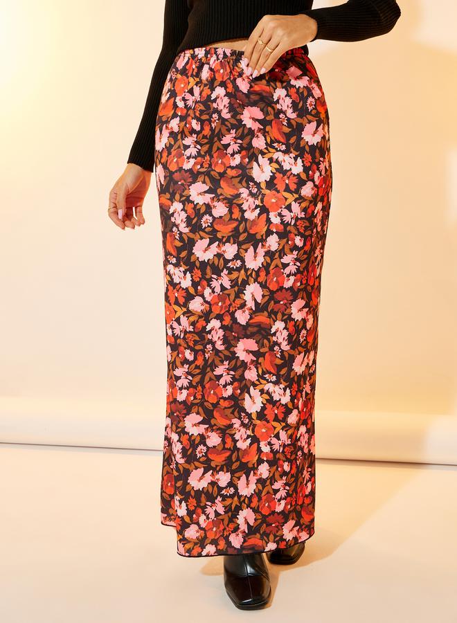 Take Two All-Over Floral Print Maxi Skirt  - Image 2