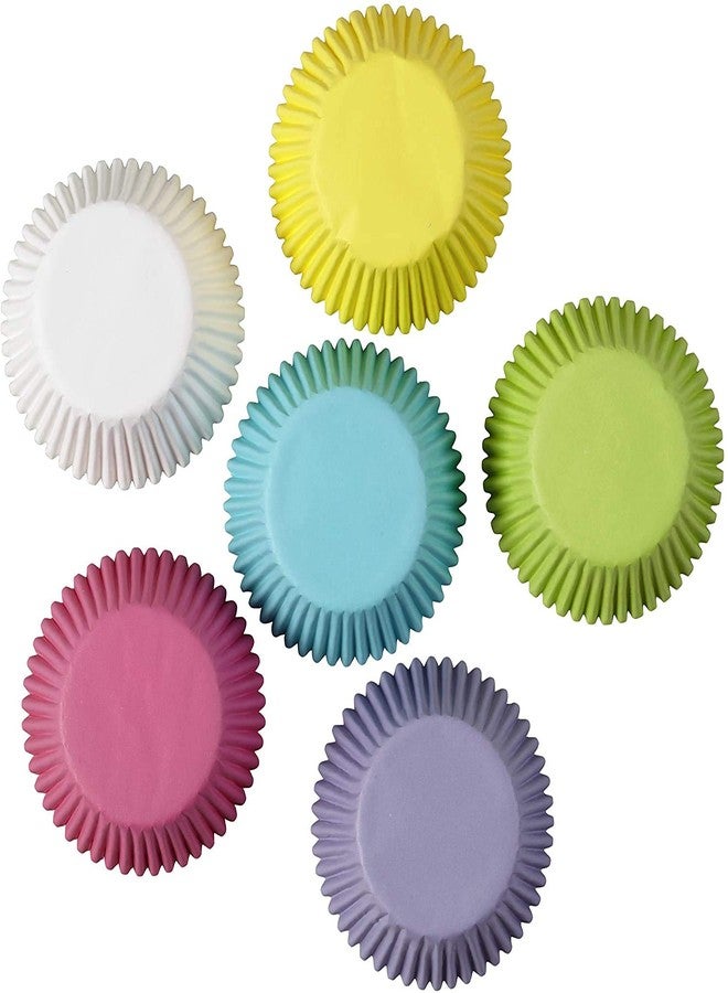 BAKEFY � Non-Stick Microwave 300 Plain Paper Cup Cupcake, Pastry, Muffin Baking Cups Liners Cake Mold (Multicolor) - Image 1