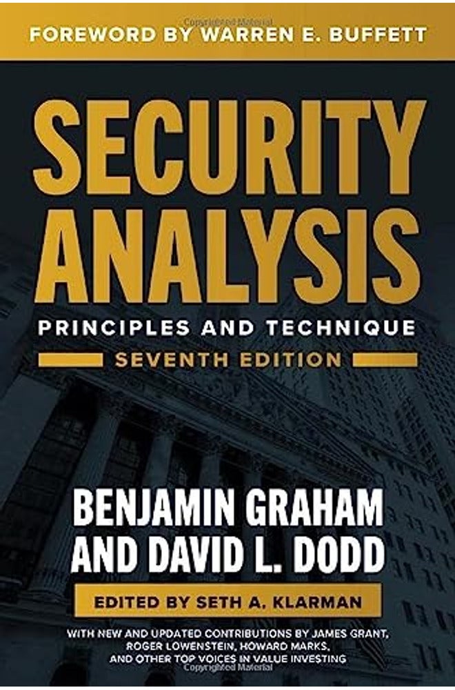 Security Analysis Seventh Edition Principles And Techniques