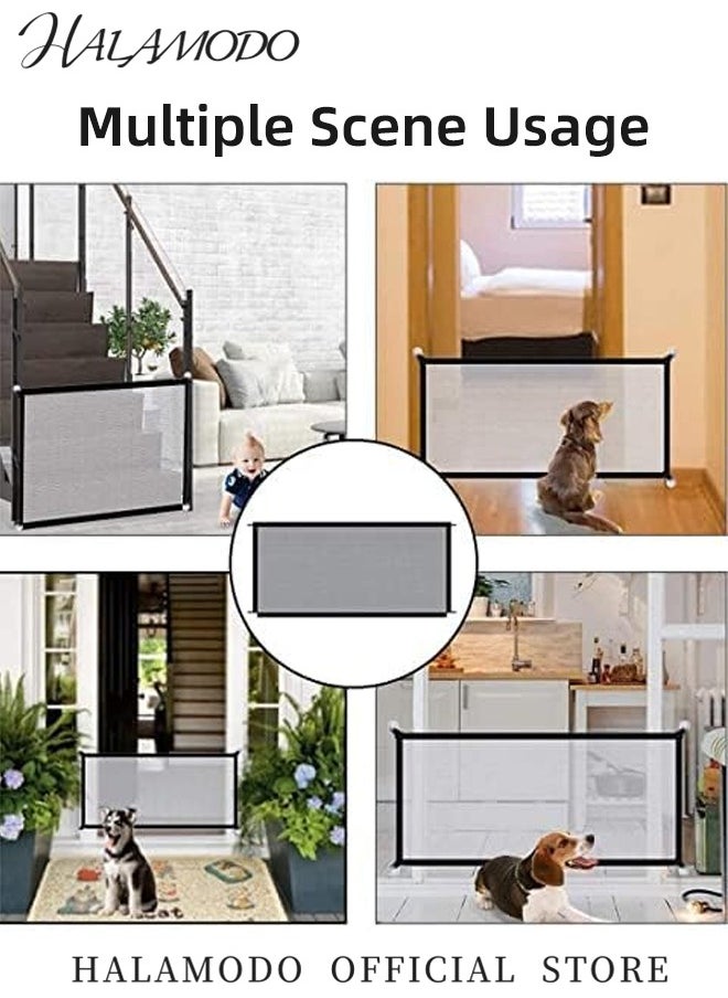 Generic Retractable Baby Safety Gates for Door & Stair, Mesh Pet Gate 72cm Tall, Extends to 110cm Wide, Indoor Toddler Play Fence Easy to Roll  - Image 5