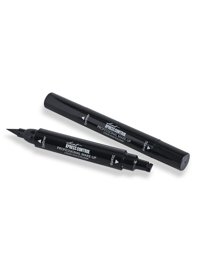 Secret Xpress Control - Winged Eyeliner Stamp Waterproof Long Lasting Liquid Black Pen Cat Eye Matte Eye Makeup (Black 1 Pack) - Image 1