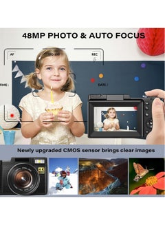 AROAQ Digital Video Camera Full HD 4K with Flip HD Screen  - Image 2