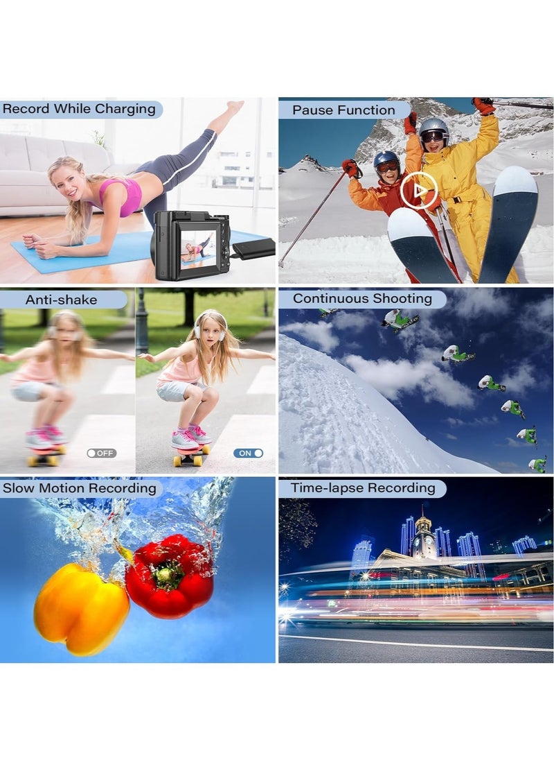AROAQ - Digital Video Camera Full HD 4K with Flip HD Screen - Image 1