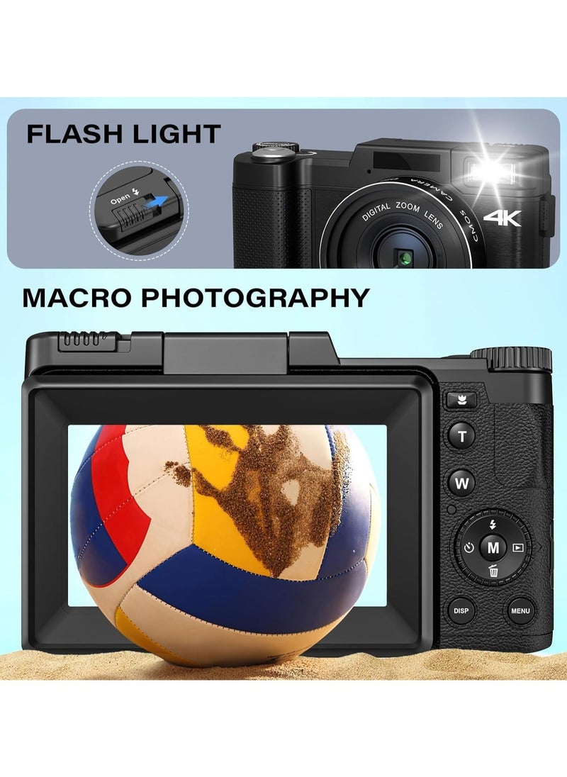 AROAQ - Digital Video Camera Full HD 4K with Flip HD Screen - Image 1