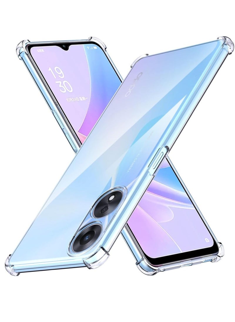 Raxoom Case for Oppo A58 5G / A78 5G / A58x Cover Clear Back Air Cushion Soft Silicone Shockproof Anti-Scratch Protective Bumper Shell Corner for Oppo A58 5G / A78 5G / A58x - Image 1