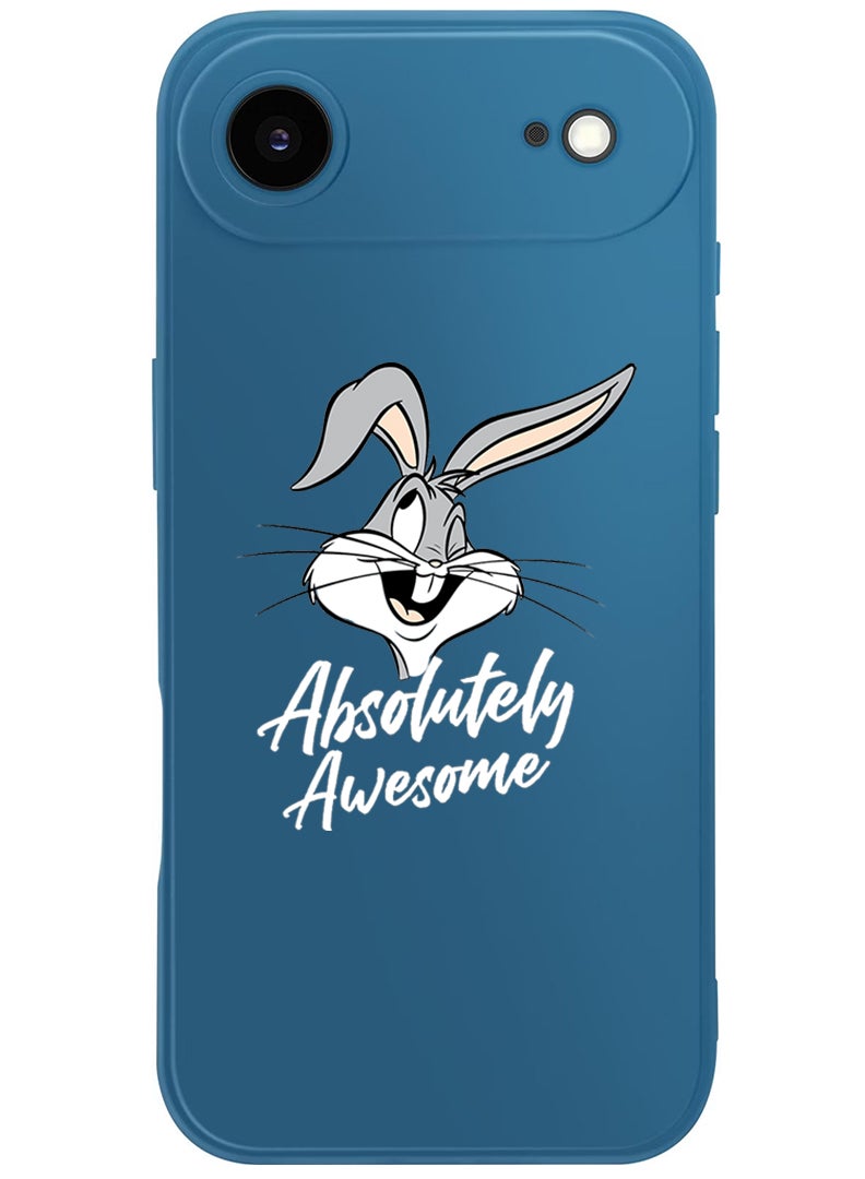 Theodor Protective Slim Fit Case Liquid Silicone Cover with Full Body Protection Anti-Scratch Shockproof Case For Apple iPhone 17 Air (Blue) Absolutely Awesome - White - Image 1