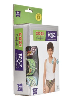 COZI 3PCS Pack Boy’s Printed Brief 