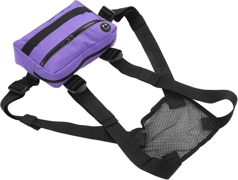 cheekyglo Oxford Cloth Sports Chest Bag, Outdoor Waterproof Sports Training Pack with Adjustable Shoulder Strap for Fitness Running Purple - Image 1