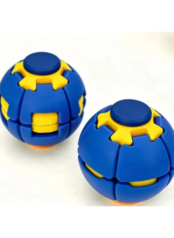 Pocket Stress Relief Fidget Ball, Press & Rotate Anti-Anxiety Spinner Toy for Adults - Image 5