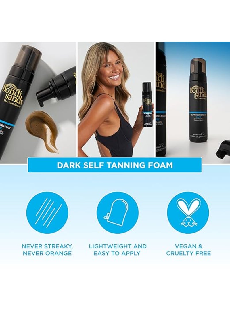 BONDI SANDS Streak-Free Self Tanning Foam for a Deep, Dark Bronze - Lightweight & Quick-Drying Formula, Enriched with Hydrating Oils (200 ml) - Image 4