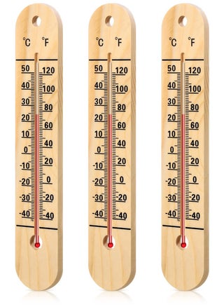 Wall Thermometer, Indoor Outdoor Thermometers, 10.5 Inch Wooden Double Scales Thermometer, for Home, Office, Patio, Porch, Warehouse, Greenhouse Garden Weather (3 Pcs) - pzsku/Z807DC2E73F3A670CC1E6Z/45/_/1698631148/ccb9608b-0c20-49bf-a549-76fc32b59d7c