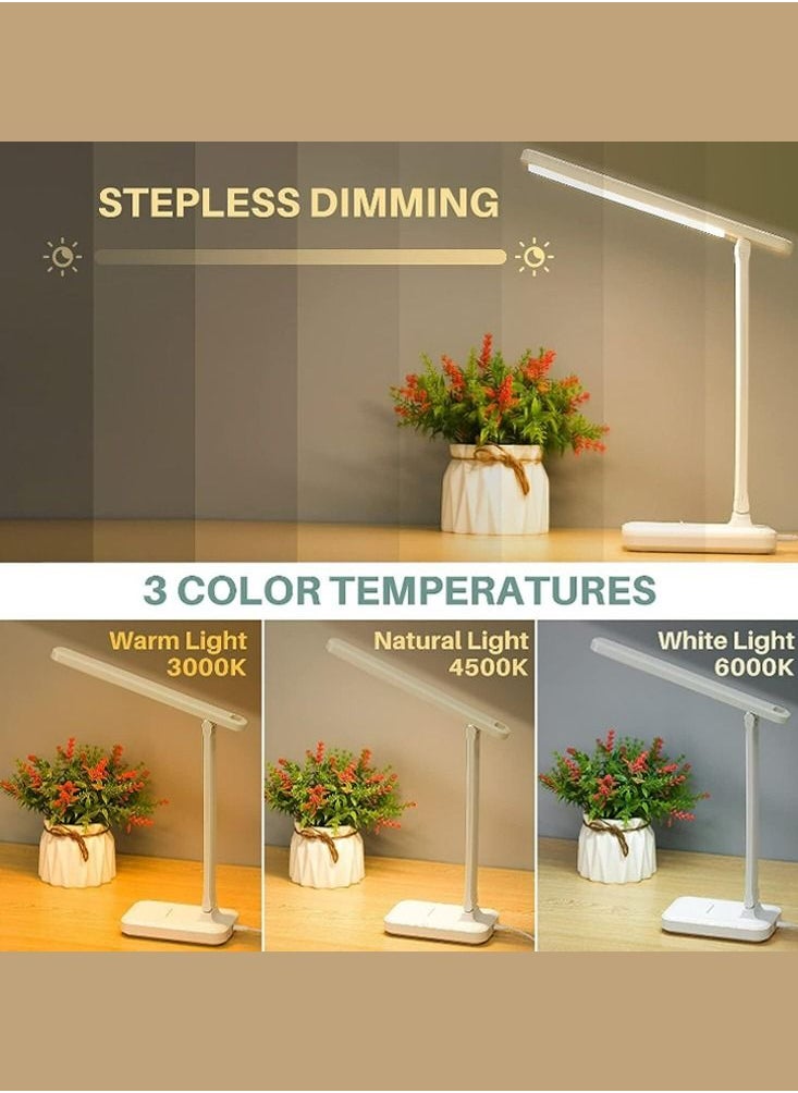 Oasisgalore Rechargeable Touch-Control Desk Lamp with 3 Brightness Settings for Office, Study, Bedside  - Image 2