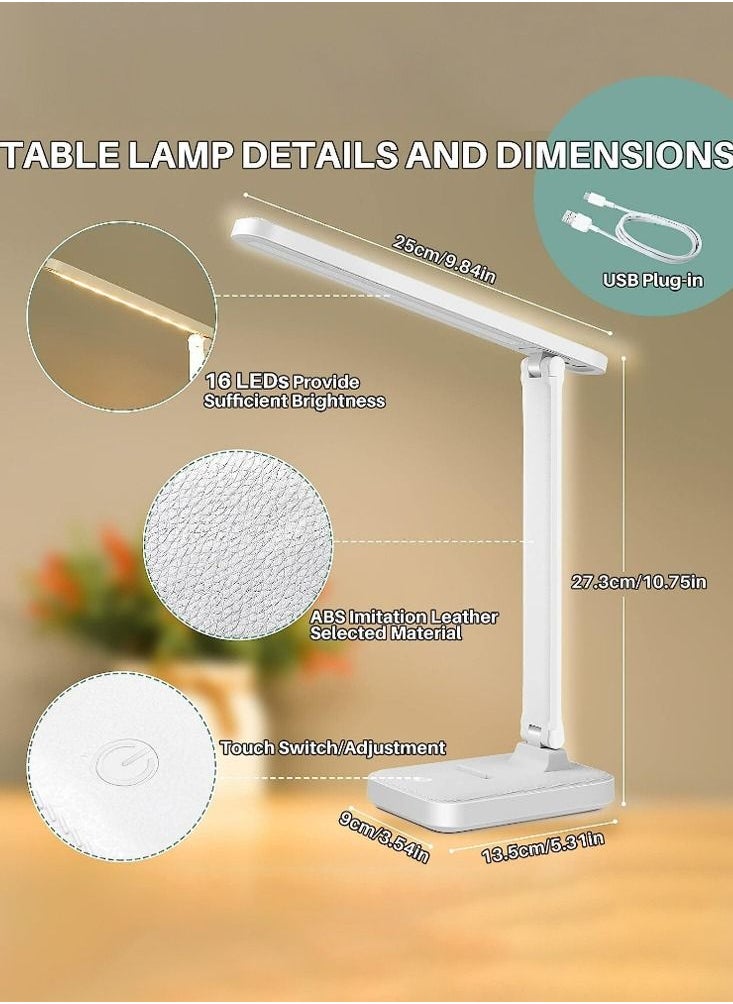 Oasisgalore Rechargeable Touch-Control Desk Lamp with 3 Brightness Settings for Office, Study, Bedside  - Image 3