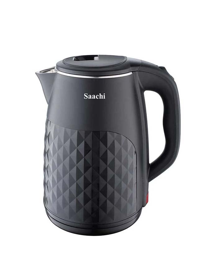 Large Capacity Electric Kettle with Elegant Diamond Texture – Auto/Manual Shut-Off, 360° Rotating Base, Concealed Heating & Overheat Protection 2.3 L 1500 W NL-KT-7765-BK black