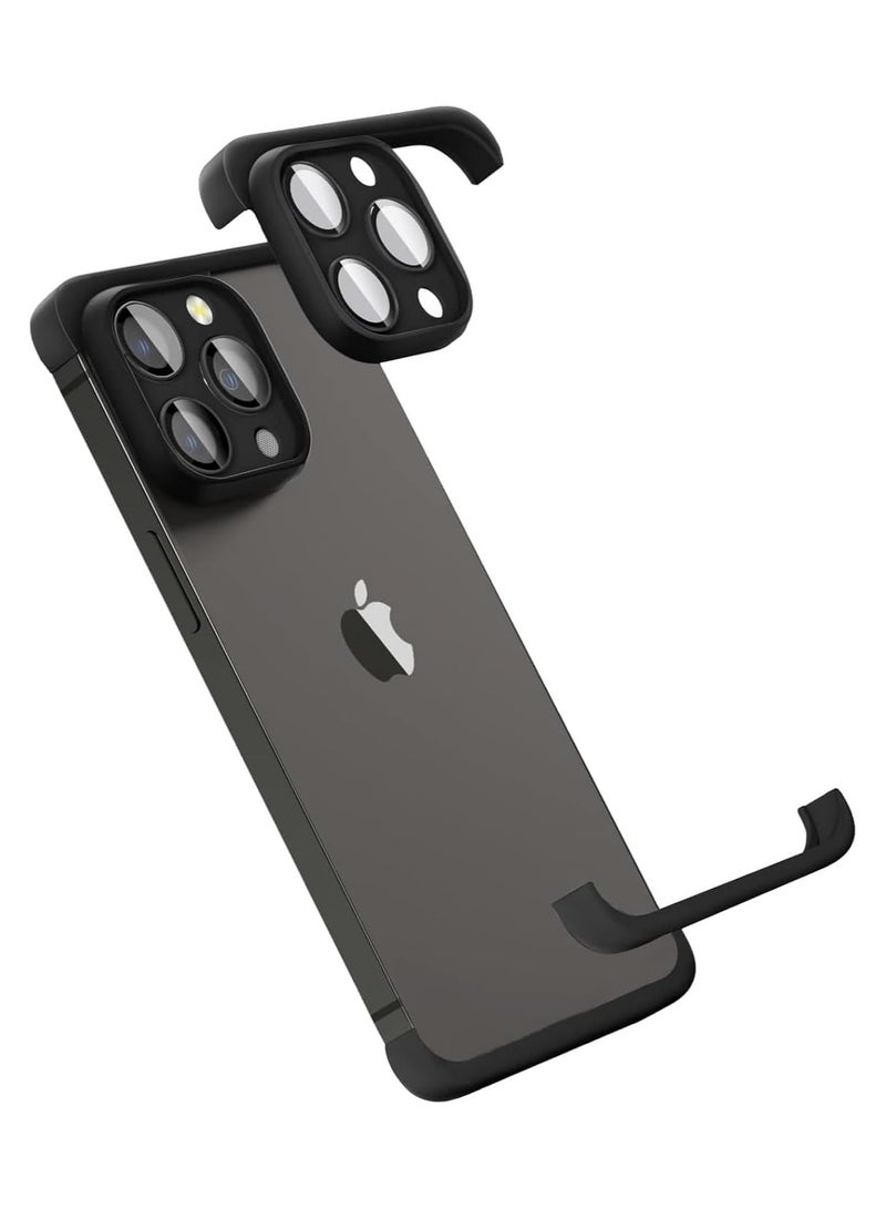 general Case for iPhone 16 Pro with Camera Lens Protector No Rear Bumper Frameless Design Ultra-thin, lightweight silicone bumper case Compatible with MagSafe wireless charging - Image 1