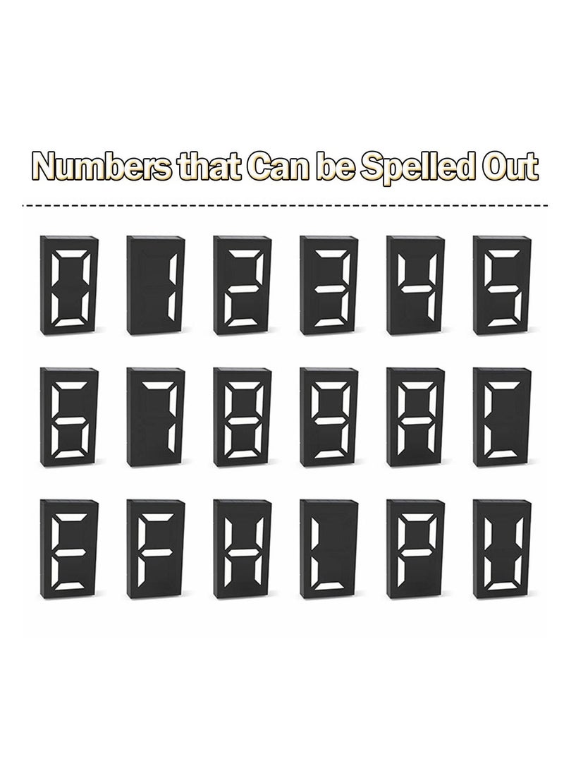Solar House Numbers Light, LED Illuminated Address Sign, Waterproof Lighted House Number Sign Plaque Address Numbers for Home Yard Street Number, Can Light up the Whole Night