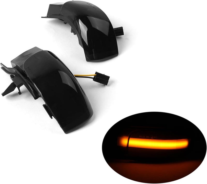 QASULER 2pcs Sequential Amber LED Side Mirror Turn Signal Lights - Image 4