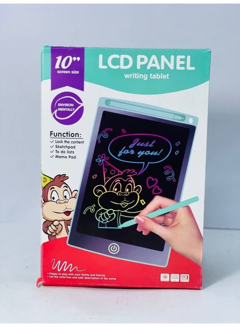 Spark your child's creativity and learning with this premium, eye-protective LCD Writing and Drawing Tablet for kids. Featuring an advanced radiation-free screen that mimics paper and pen writing, this lightweight and durable digital slate comes with a one-touch erase button and drop-resistant housing, providing a perfect mess-free, screen-time alternative for sketching, writing, and early education. - Image 5