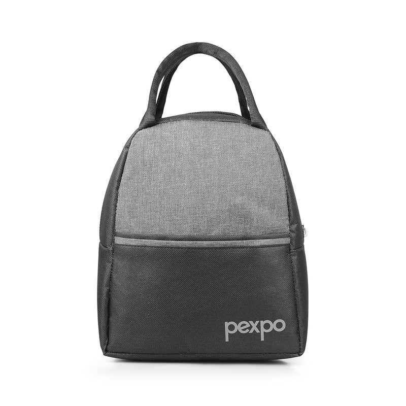 PEXPO Urban Stainless Steel Meal Box Grey Black 3 Containers350ml Each 1 Bottle 500ml Pickle Box 1 Spoon Lunch Box Leakproof BPAFree Steel Tiffin Box for Office Men and Women - Image 3