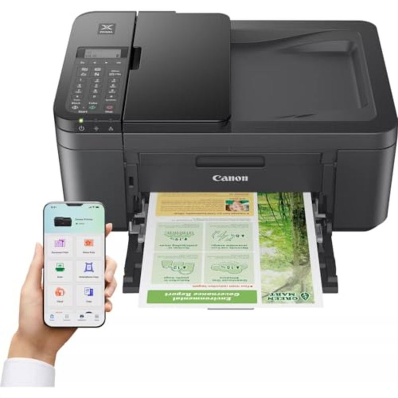 PRINTER PIXMA TR4645 BK: 1 unit for home office use, compact black plastic design, fast wireless printing, black color, energy-efficient - Image 5